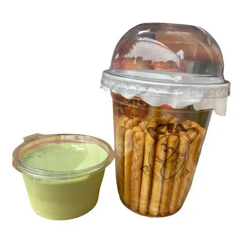 Hình ảnh Bánh que chấm sốt kem matcha
