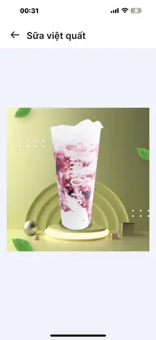 Hình ảnh sữa việt quất