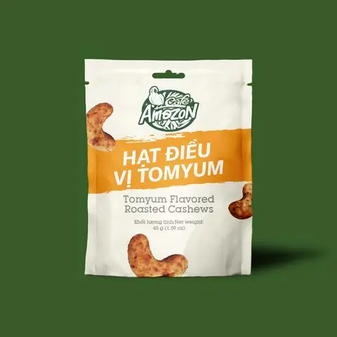 Hình ảnh Hạt Điều Vị Tom Yum (gói 45g)