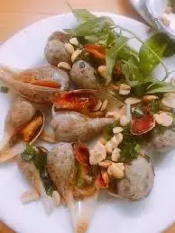 Hình ảnh ốc muỗng nướng mỡ hành 
