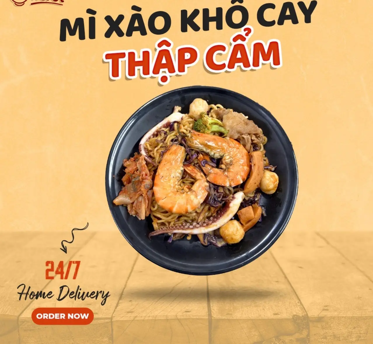Hình ảnh Mì Cay Xào Khô Thập Cẩm 