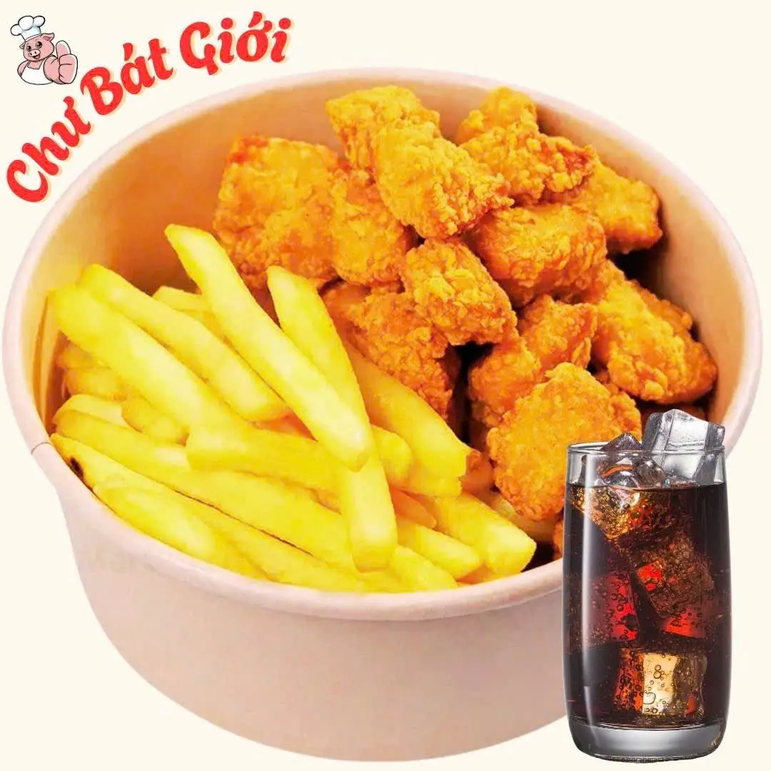 Hình ảnh Combo 4 - Gà Viên + Khoai + Nước Ngọt + Phô mai viên 2v 
