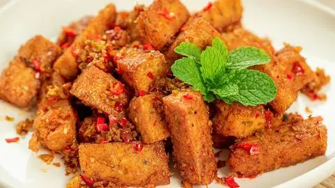 Hình ảnh Đậu hũ chiên sả