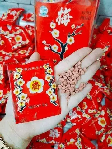 Hình ảnh Xí Muội Ô Mai Hoa Đào Thái Lan - 10 Gói