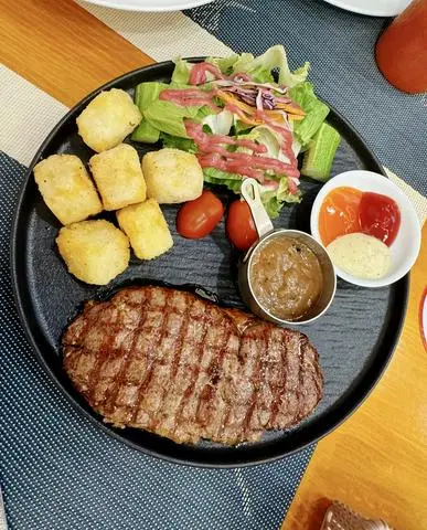 Hình ảnh Steak bò Mỹ sốt vang đỏ 200gram