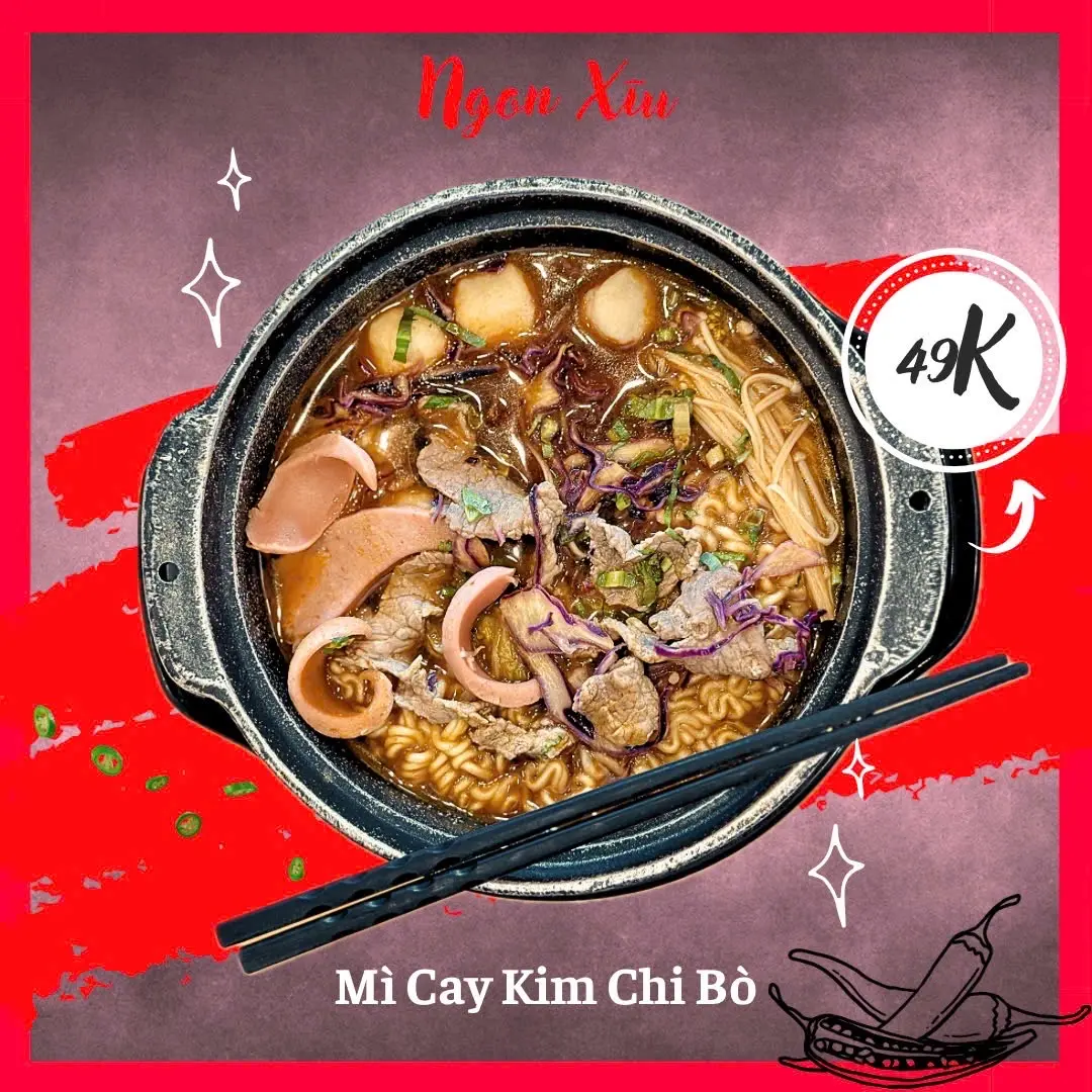 Hình ảnh Mì Cay Kim Chi Bò 