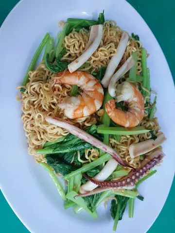 Hình ảnh Mì Xào Hải Sản Tôm, Mực