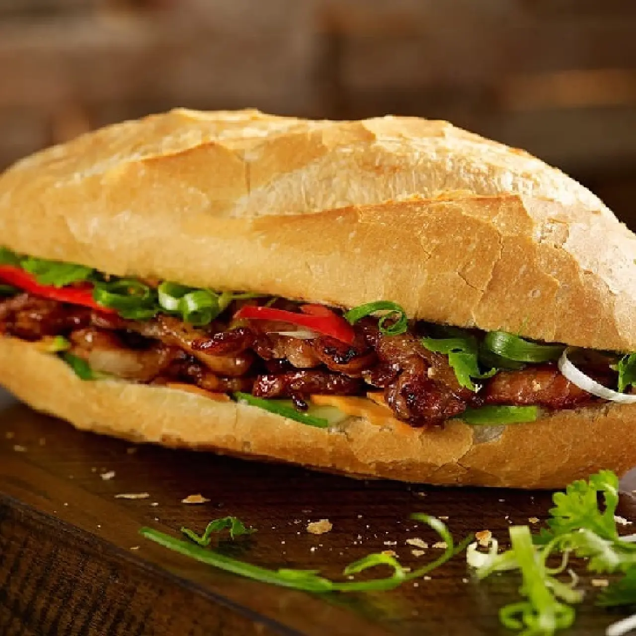 Hình ảnh Bánh Mì Thịt Nướng