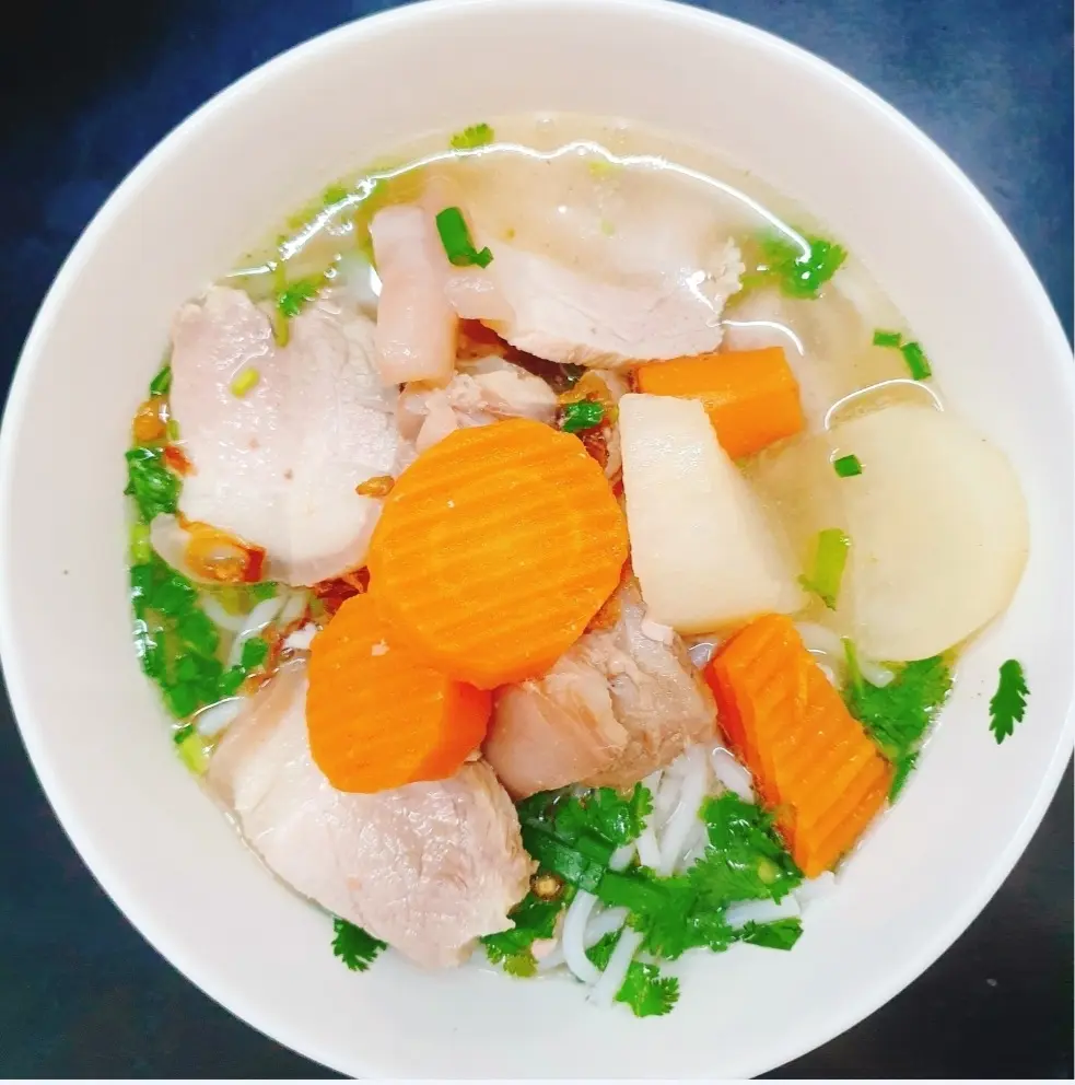 Hình ảnh Súp Bánh Canh Nóng Thịt Heo