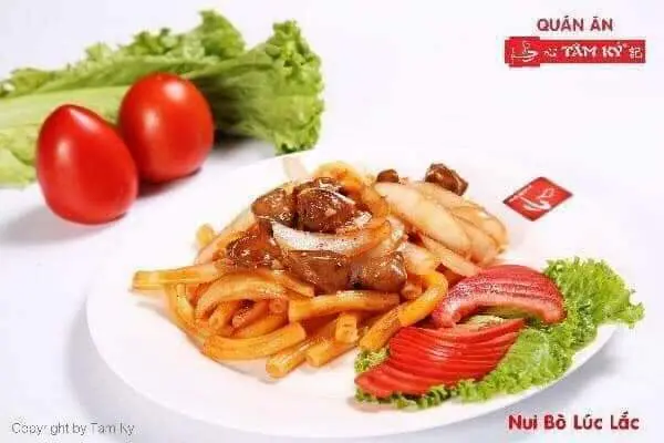 Hình ảnh nui xào bò cải ngọt 