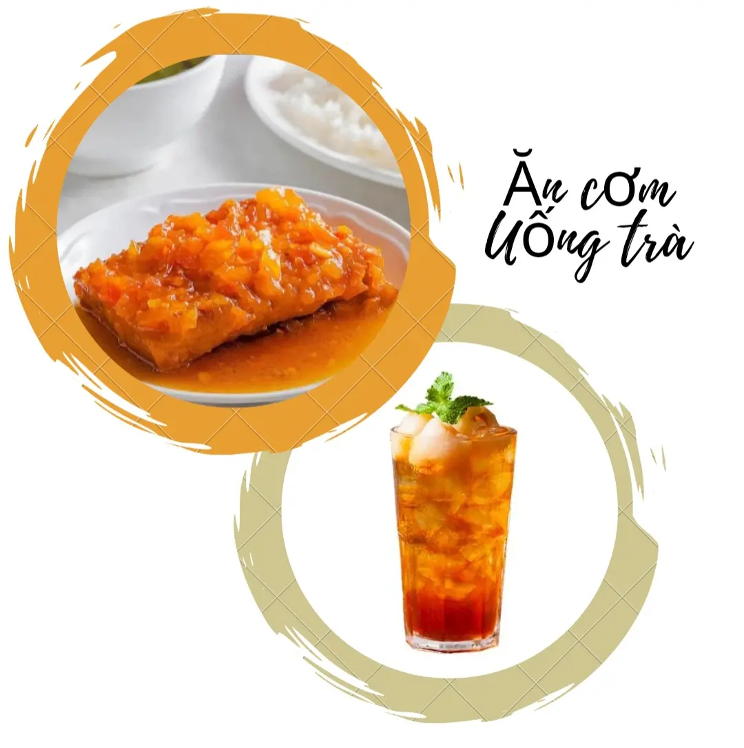Hình ảnh Cơm đậu hũ dồn thịt + Trà 