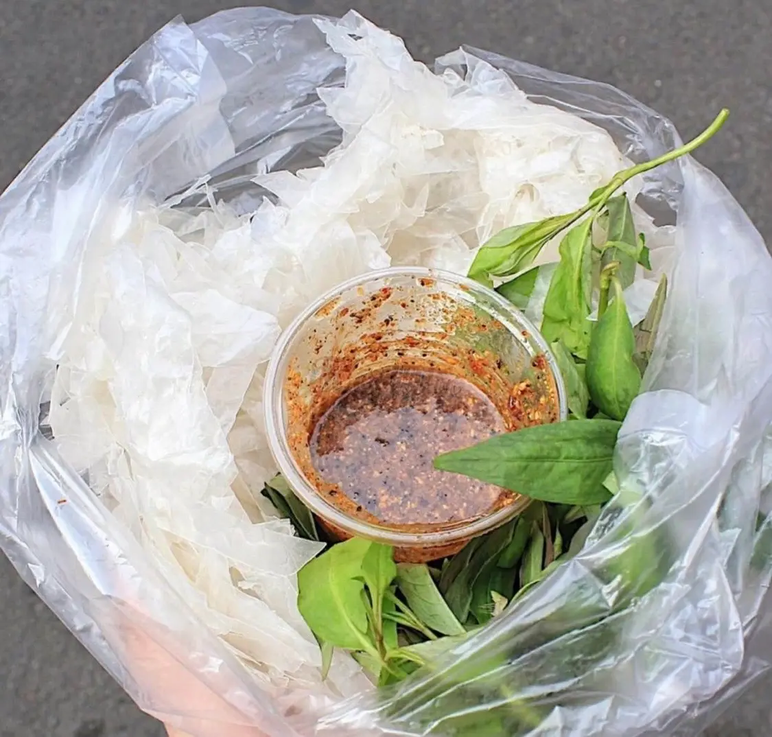 Hình ảnh Bánh tráng Chấm (Không trứng)