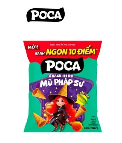Hình ảnh Bánh Poca Mũ Pháp Sư Vị Bắp Ngọt 30g