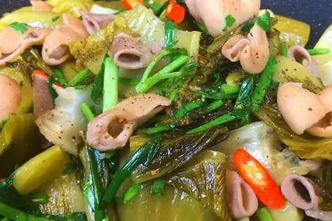 Hình ảnh Cơm Lòng Xào Cải Chua