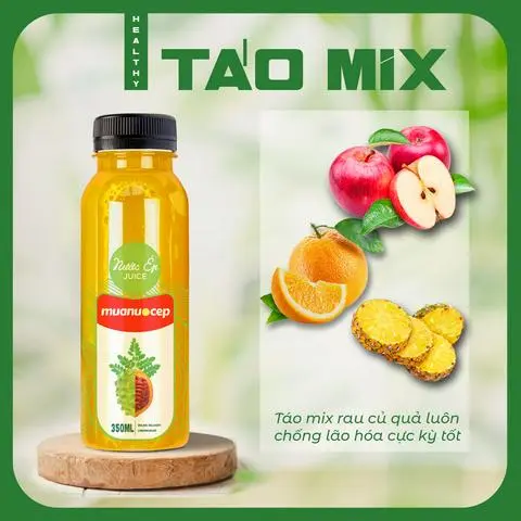 Hình ảnh Nước Ép Táo Cam Thơm Healthy