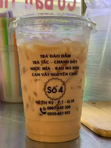 Hình ảnh Trà Sữa Đào Dầm - Ly 700
