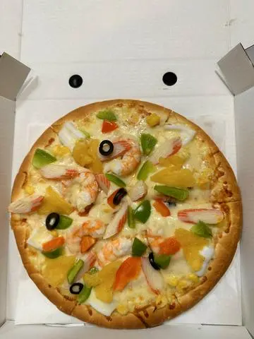 Hình ảnh Pizza Hải Sản Rau Củ Size 22cm