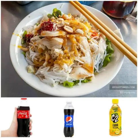Hình ảnh Bún mắm nêm tai heo - Coca chai/ Pepsi/7up