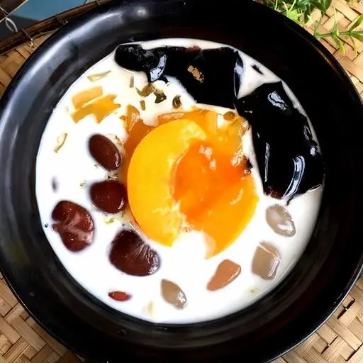 Hình ảnh Sương sáo quế hoa mít đào hạt đác