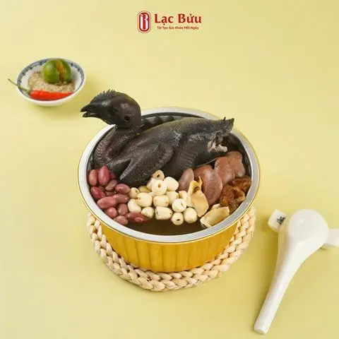 Hình ảnh Gà Ác Hầm Hạt Sen (tô nhôm)