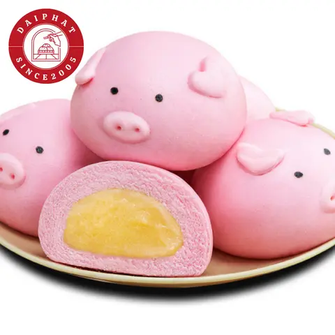 Hình ảnh Bánh Bao Heo Hồng