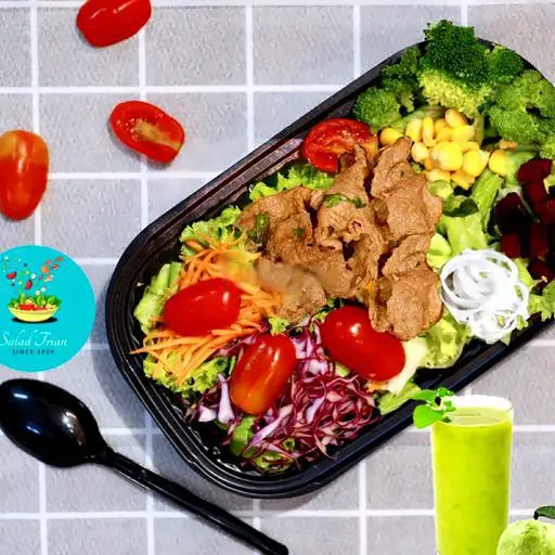 Hình ảnh Salad Bò Sốt BBQ + Nước Ép Ổi