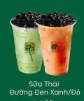 Hình ảnh Sữa Thái đường đen Xanh/Đỏ