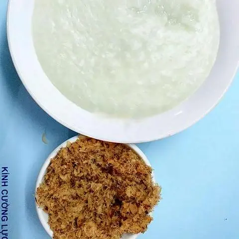 Hình ảnh Cháo trắng chà bông cá