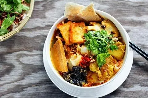 Hình ảnh bún gỏi dà chay sóc trăng