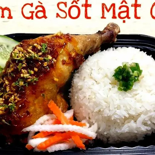 Hình ảnh Cơm gà sốt mật ong