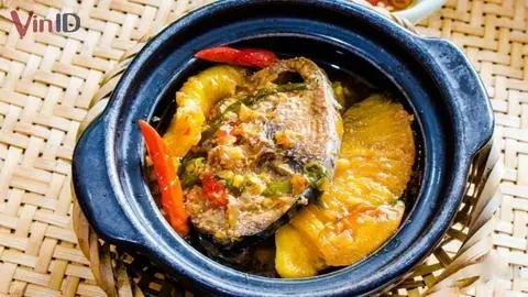 Hình ảnh cá bóp kho khóm