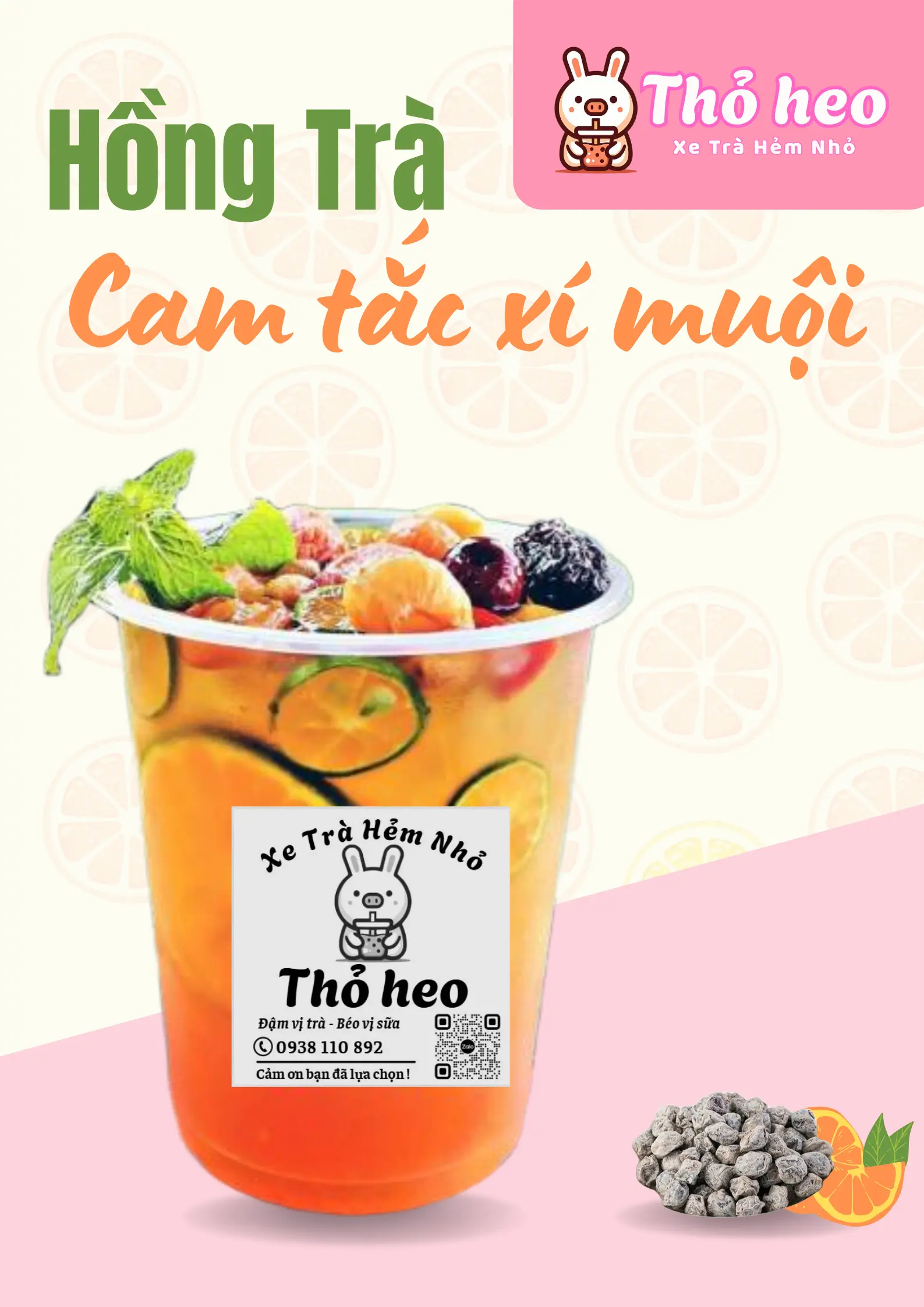 Hình ảnh Hồng trà cam tắc xí muội size L 