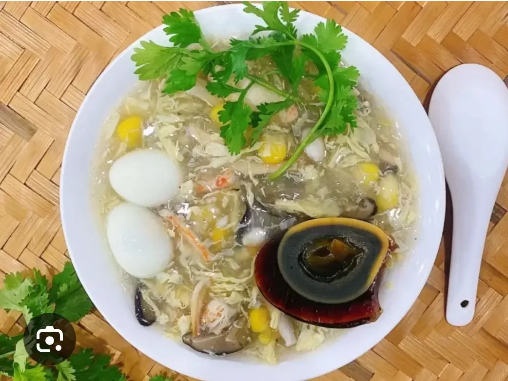 Hình ảnh súp cua ly+ một trưng bách thảo - tặng ly coca