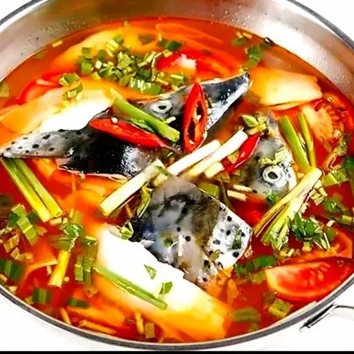 Hình ảnh Lẩu đầu cá hồi