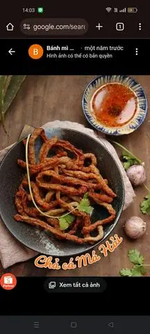 Hình ảnh cơm chiên chả cá sợi má hải 