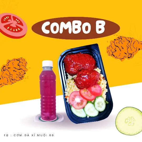Hình ảnh CƠM GÀ SỐT CAY + TRÀ TẮC HOA ĐẬU BIẾC 