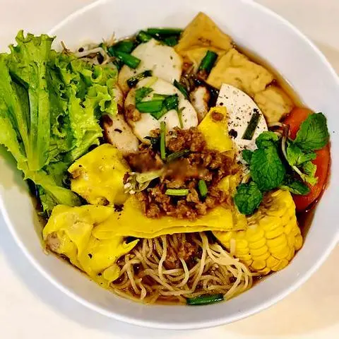 Hình ảnh Mì hoành thánh chay