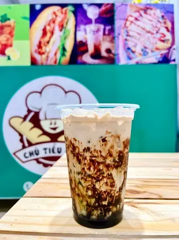 Hình ảnh Trà sữa Trân châu caramen sôcôla (500ml)