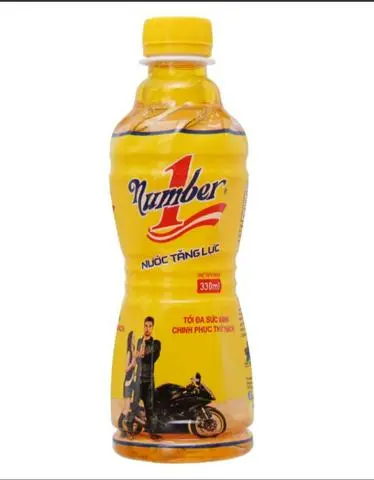 Hình ảnh Chai number1 + ly đá