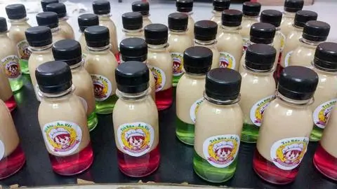 Hình ảnh trà sữa đóng chai