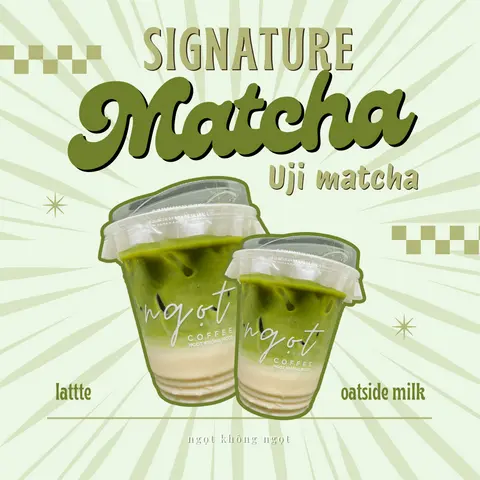 Hình ảnh Matcha Latte Uji grade - Oat milk/ Meiji Milk / Dalat milk