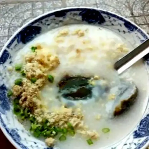Hình ảnh 2 cháo thịt bằm bách thảo - 2 cháo bò viên hột gà