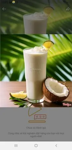 Hình ảnh sinh tố dừa
