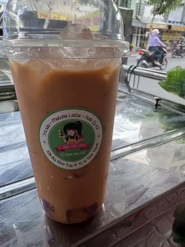 Hình ảnh Trà sữa thái đỏ full topping size L