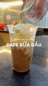 Hình ảnh cà phê sữa gấu 
