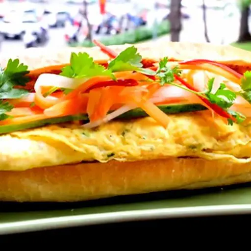 Hình ảnh Bánh mì 2 trứng 