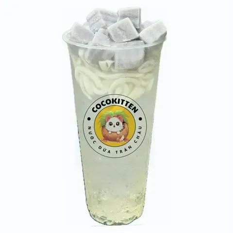 Hình ảnh Nước dừa pudding + trân châu dừa sợi (500ml)