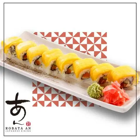 Hình ảnh Salmon Mango Roll/Sushi cuộn cá hồi với xoài