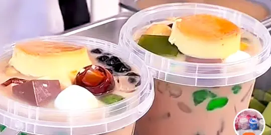 Hình ảnh Trà Sữa Full Topping Xô 1 lít 