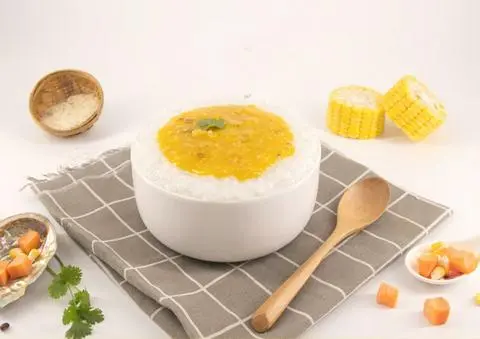 Hình ảnh Cháo sò điệp trứng muối